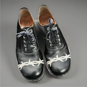 Vintage VERY RARE Tredair Barbed Wire Stitch Black Oxford